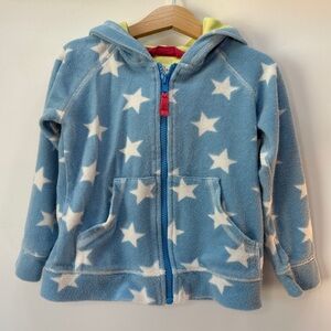 Mini Boden Unisex 3-4Y Stars Terry Cloth Full Zip Hoodie‎